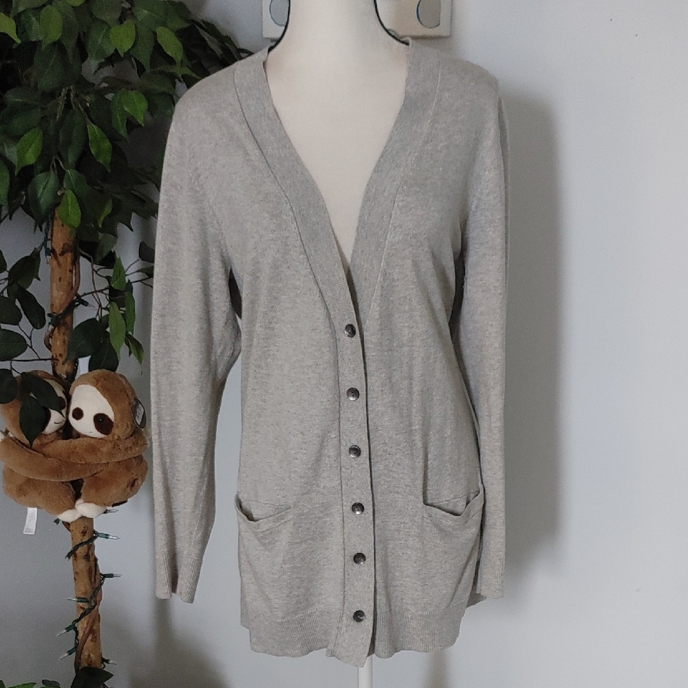 Eddie Bauer Cotton Cashmere Cardigan Sweater XL